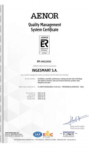 aenor_ingesmart_2018_1 certificado ISO ingesmart